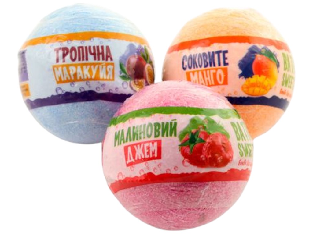 Набор для ванны AquaShine Rainbow Коллекция ароматов, 3 бомбочки, 300г