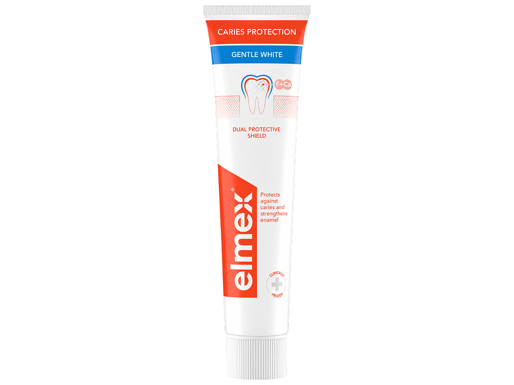 Зубна паста Elmex Caries Protection Gentle White, захист від карієсу, 75 мл