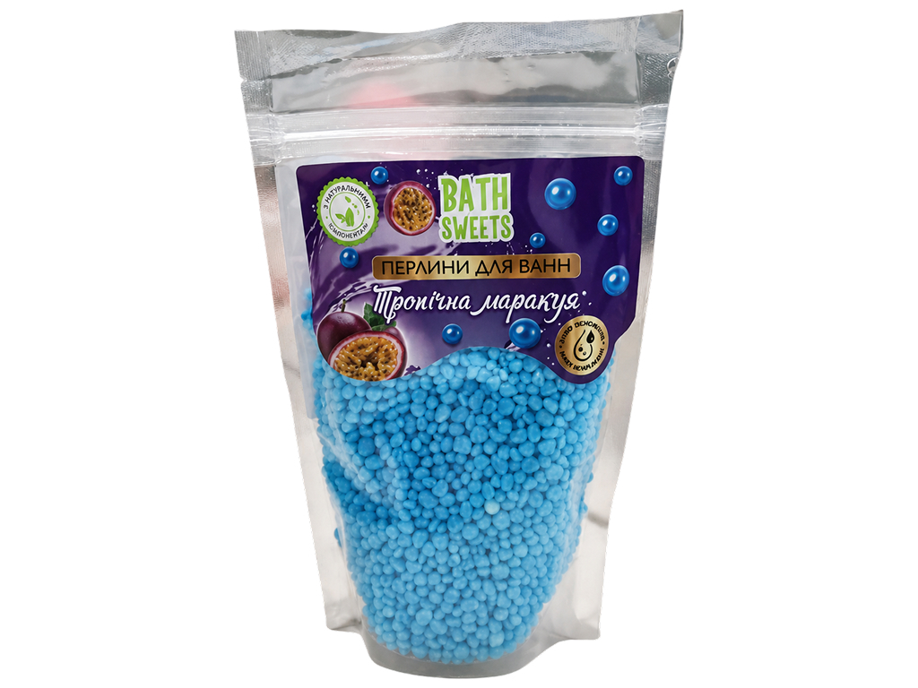 Жемчужины для ванны Bath Sweets Тропическая маракуйя, с экстрактом ламинарии, 120 г