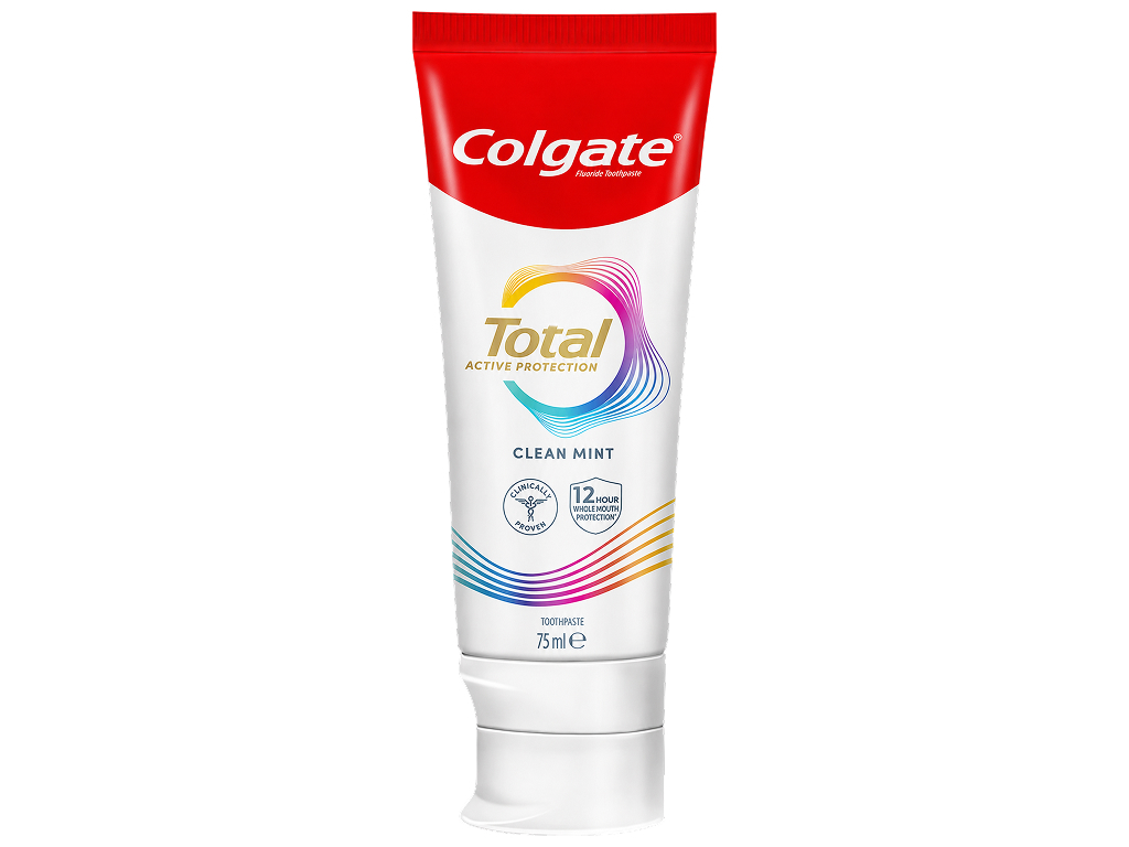 Зубна паста Colgate Total Активний захист Чиста м’ята, фторид олова, 75 мл