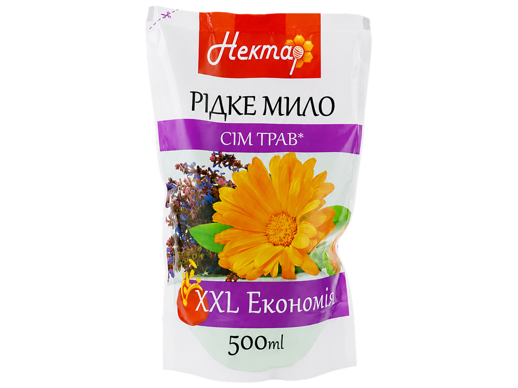 Жидкое мыло Нектар, семь трав, 500мл