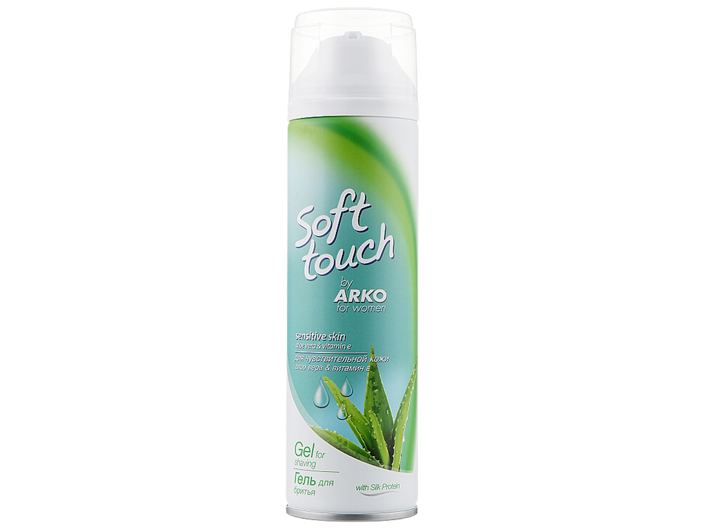 Гель для бритья Arko Soft Touch Sensetive Skin, для женщин, 200мл