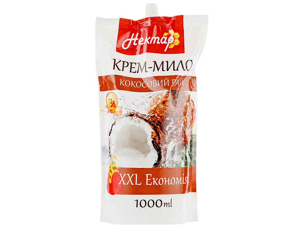 Крем-мыло Нектар, кокосовый рай, 1л