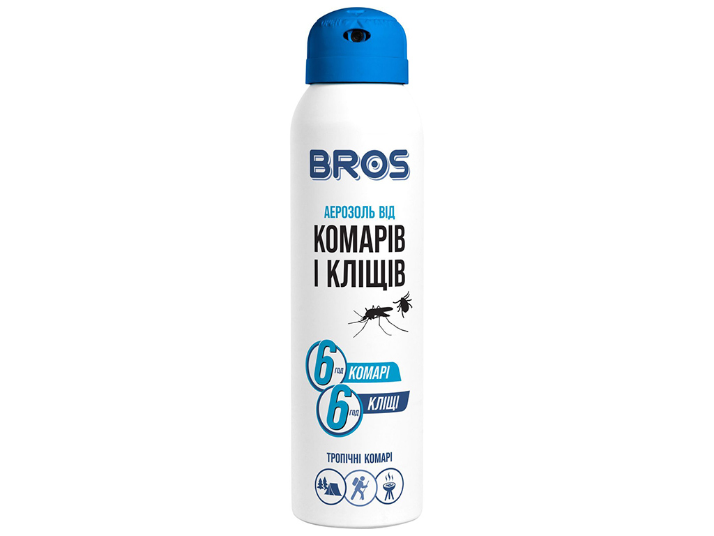 Аерозоль від комарів і кліщів Bros, 90мл