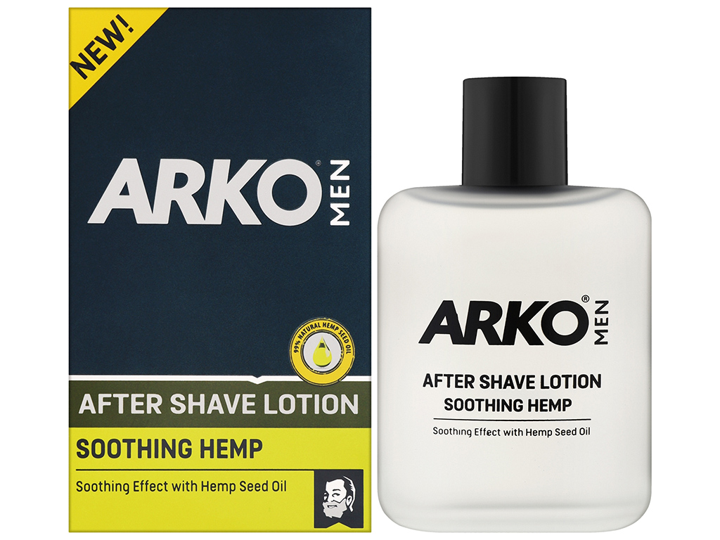 Лосьон после бритья Arko Men с маслом семян конопли, 100мл