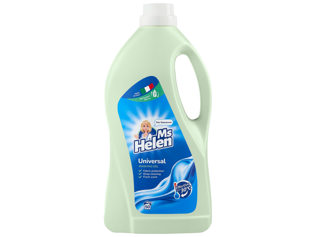 Гель для стирки Ms Helen Universal, универсальный, 50 циклов, 2,5л