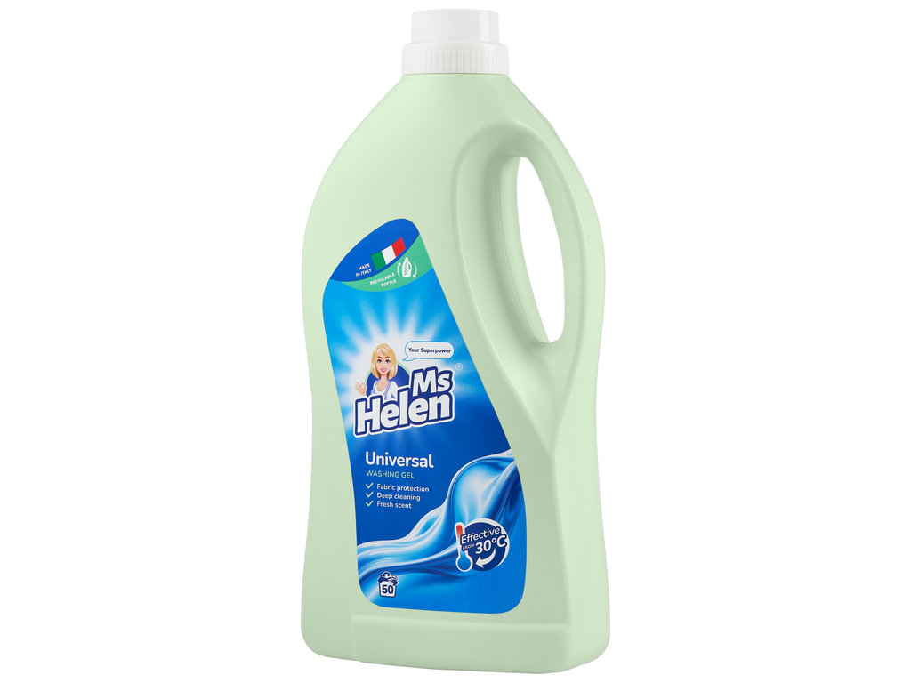 Гель для стирки Ms Helen Universal, универсальный, 50 циклов, 2,5л