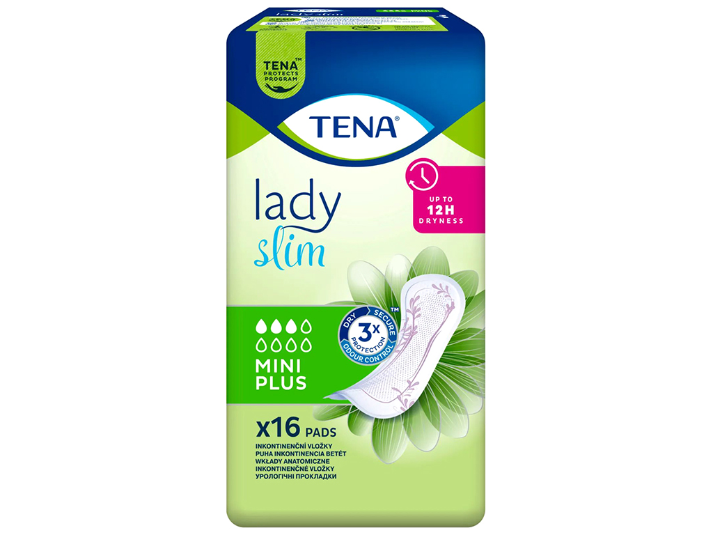 Урологічні прокладки Tena Lady Slim Mini Plus, 3каплі, 16шт