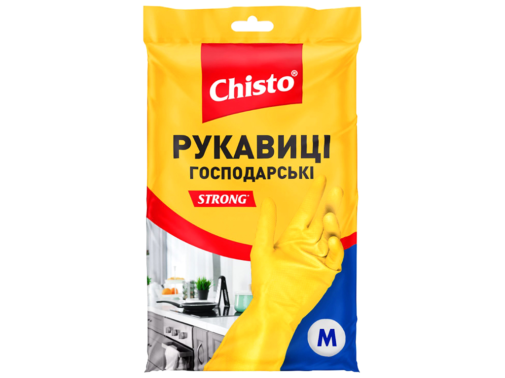 Рукавички латексні Chisto, розмір M, 1 пара