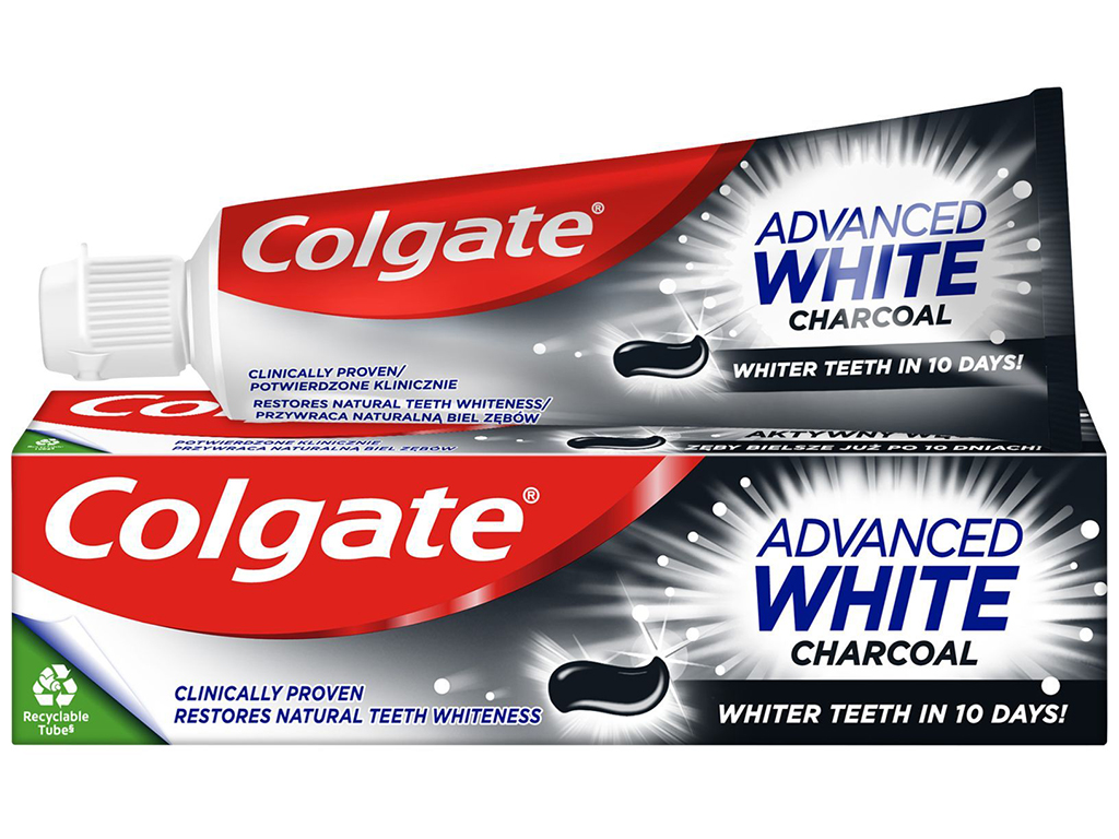 Зубна паста Colgate Advanced White Charcoal, 75мл