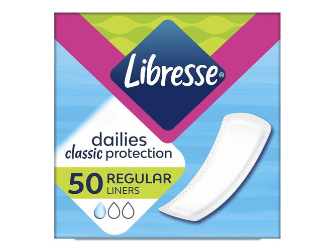 Прокладки щоденні Libresse Classic Regular Soft без крилець, 50шт