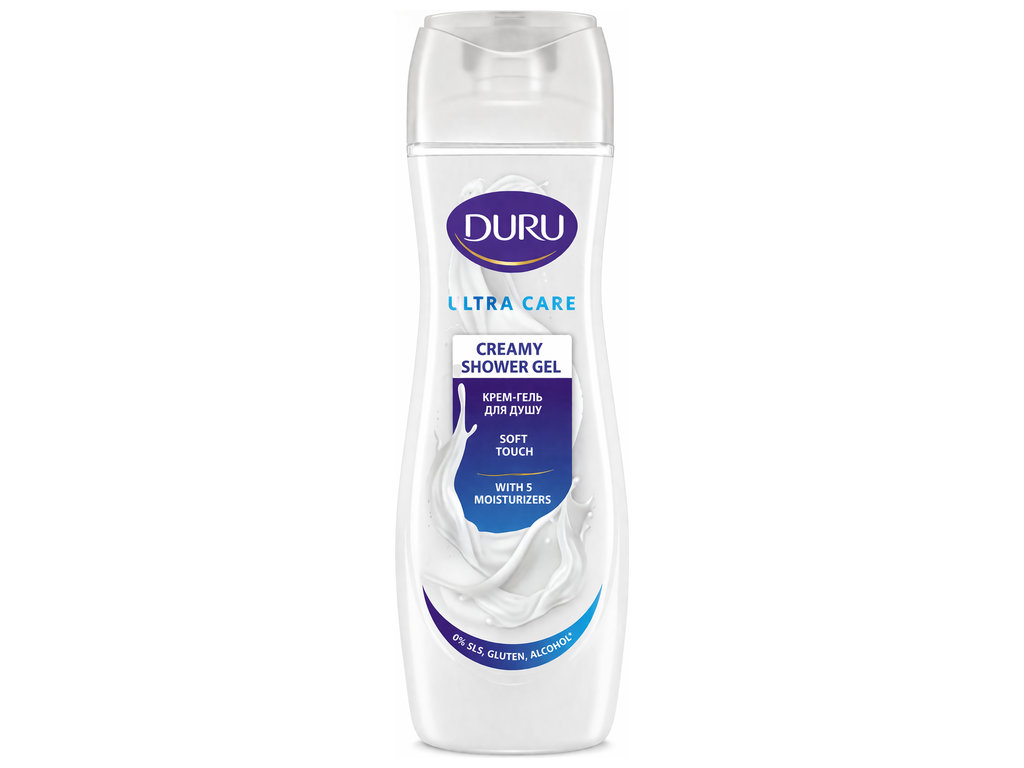 Крем-гель для душу Duru Ultra Care Ніжний догляд, зволоження, без SLS та спирту, 250мл