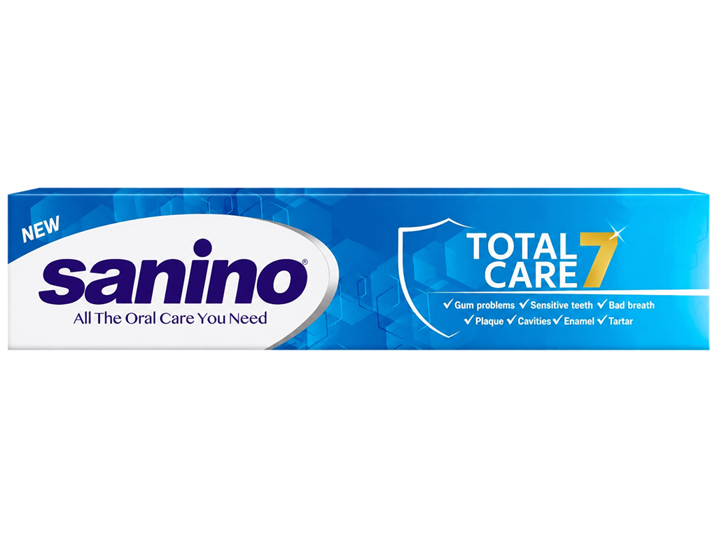 Зубная паста Sanino Total Care 7, комплексный уход Зубная паста Sanino Total Care 7, комплексный уход