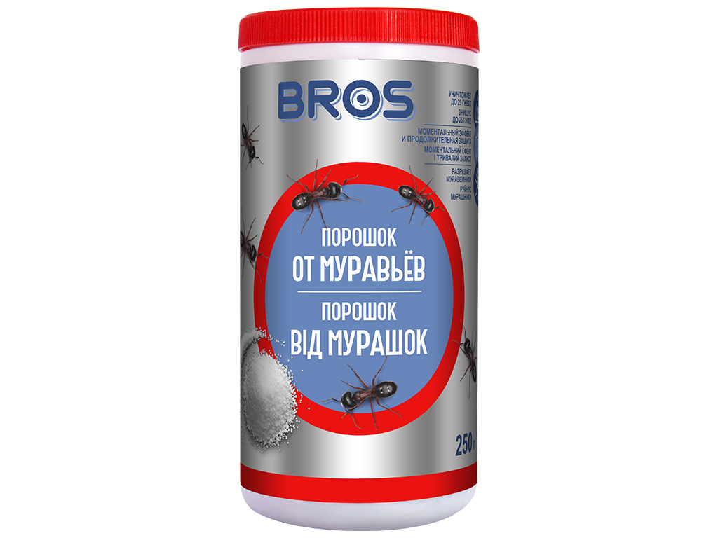 Засіб інсектицидний BROS порошок від мурах 250г