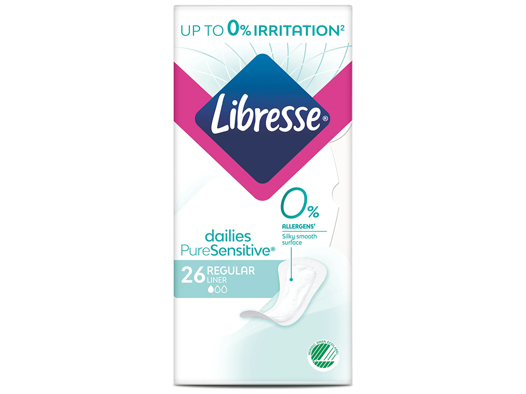Прокладки щоденні Libresse Dailies Pure Sensitive Normal, 1 крапля, 26шт