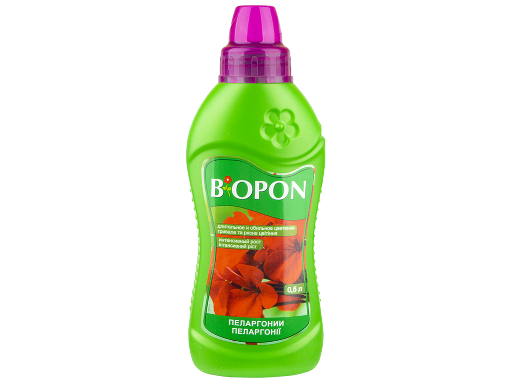 Добриво рідке Biopon, для пеларгоній, 500мл