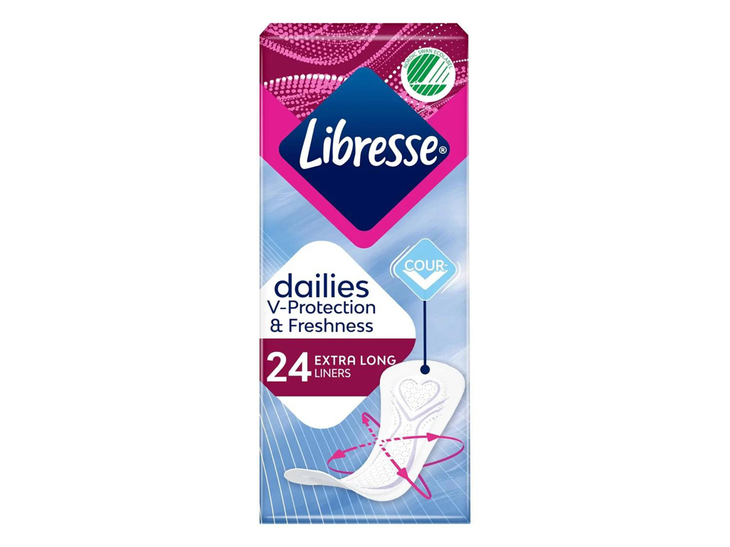 Прокладки щоденні Libresse Dailies Fresh Extra Long, 24шт