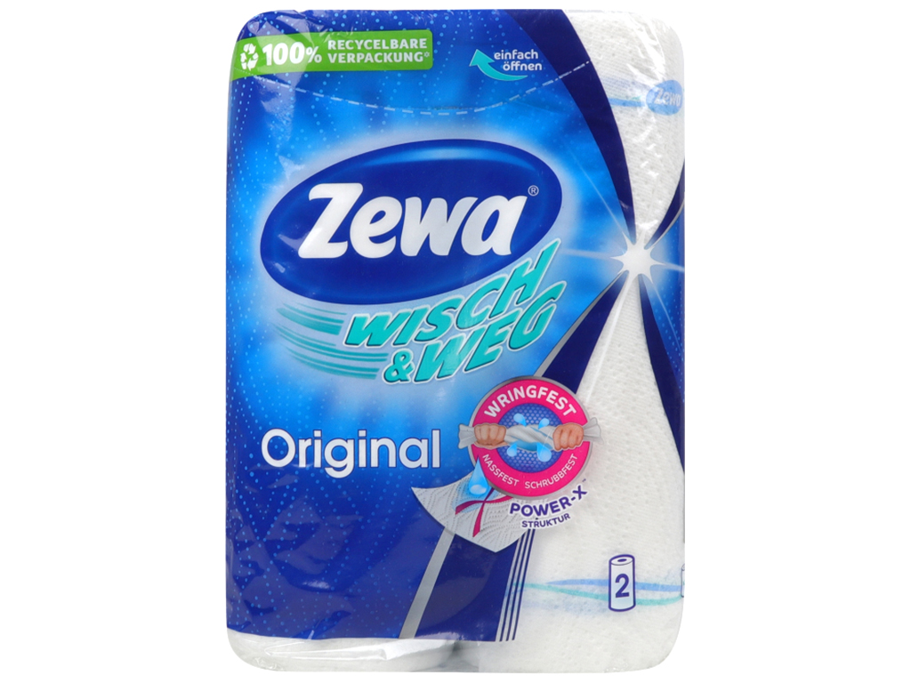 Бумажные полотенца Zewa Wisch&Weg Original, 2х слойные (цена за 2 рулона)