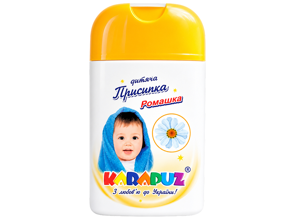 Присыпка детская Карапуз Ромашка, с экстрактом ромашки, с рождения, 50 г