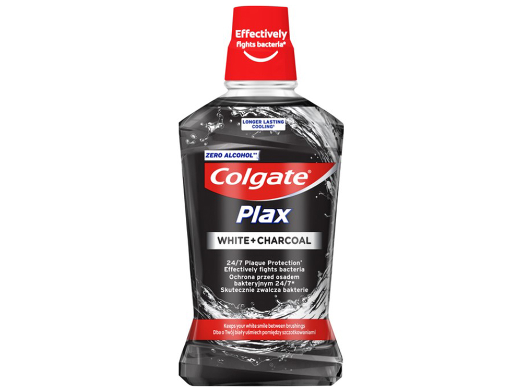 Ополіскувач Colgate Plax Відбілювання з деревним вугіллям, 500мл