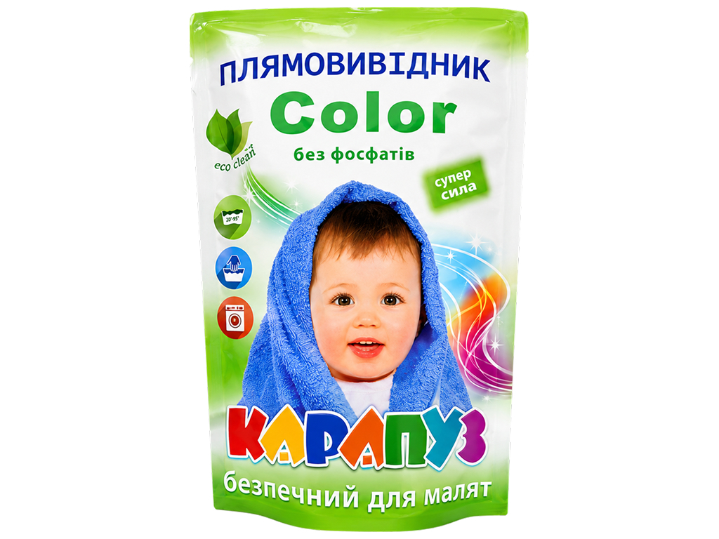 Пятновыводитель Карапуз Color Супер Энзим, для цветного детского белья, 200 г