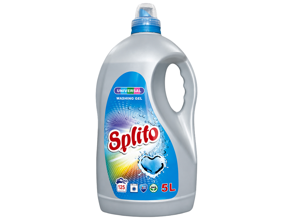 Гель для прання Splito Universal, безфосфатний, 125 циклів, 5 л