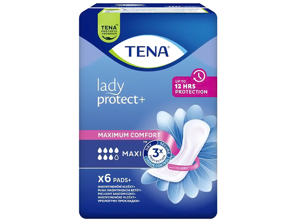 Урологічні прокладки Tena Lady Maxi Insta Dry, 7капель, 6шт