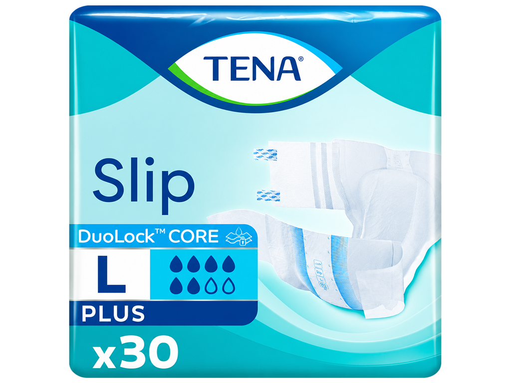 Підгузки для дорослих Tena Slip Plus, розмір L, 6 крапель, 30 шт