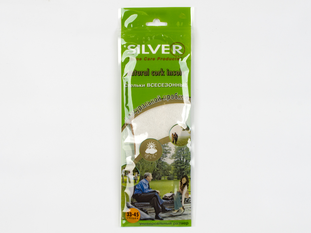 Стелька Silver Pr с пробковым деревом