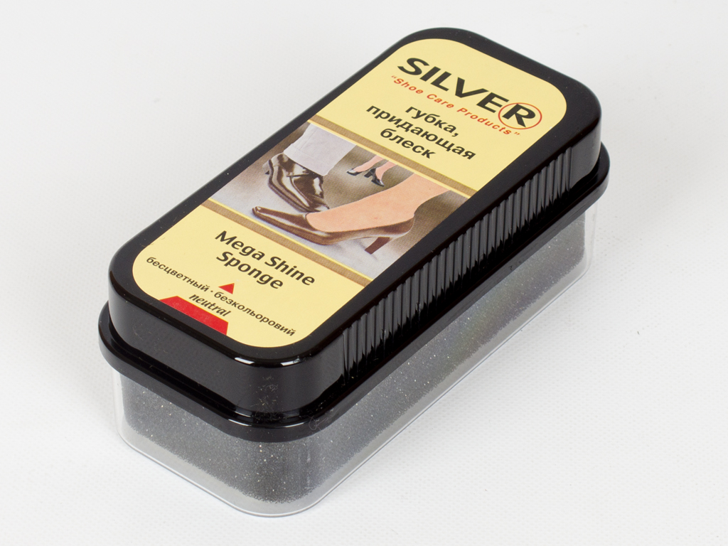 Губка-блеск Silver (натуральный цвет) широкая