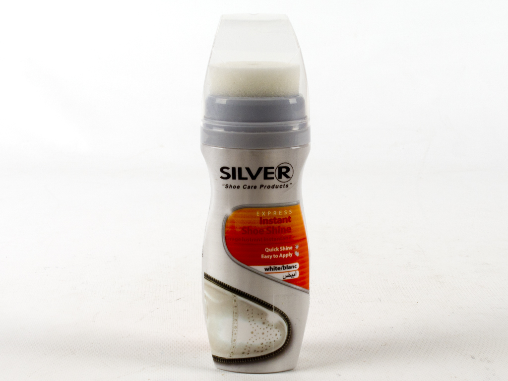 Крем-фарба рідка для взуття "Silver" (Білий колір) 75мл