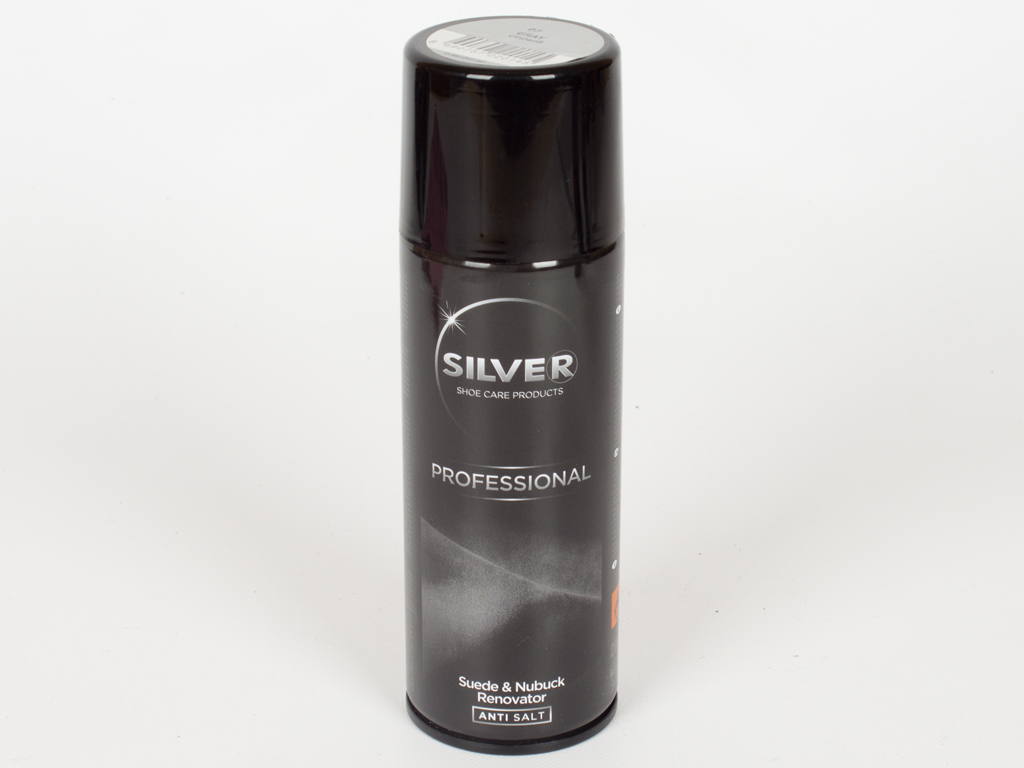 Спрей-краска восстанавливающая Silver PRO для нубука и замши (серый цвет) 200мл