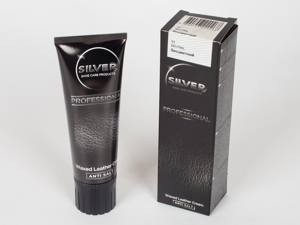 Крем-краска для обуви в тюбике Silver PRO (натуральный цвет) 75мл