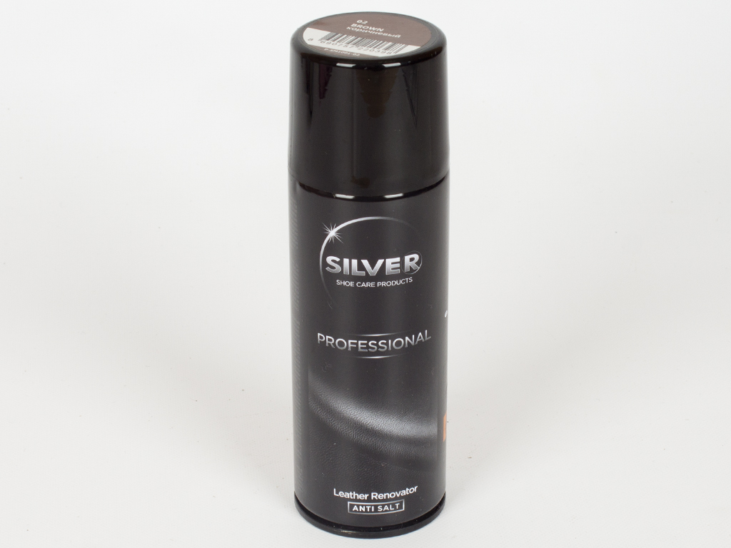 Спрей-краска восстанавливающая для гладкой кожи Silver PRO (коричневый цвет) 200 мл