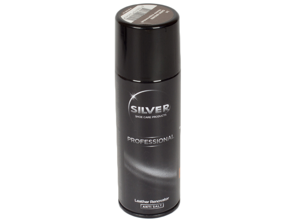 Спрей-краска восстанавливающая для гладкой кожи Silver PRO (темно-коричневый цвет) 200 мл