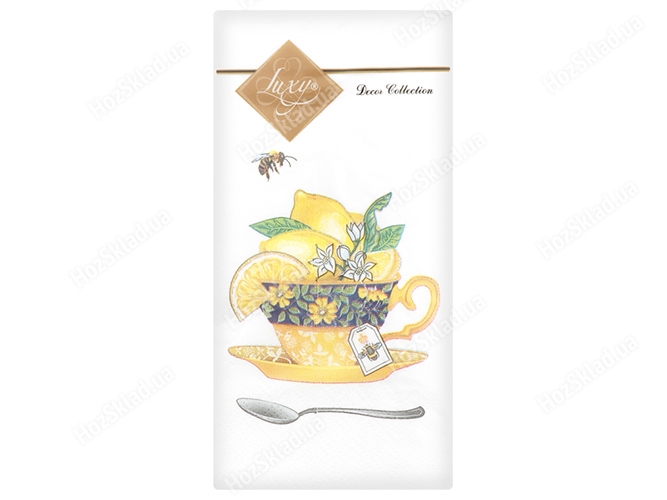 Серветка Luxy MINI Чашка лимонів 33х33 3 шари 10шт