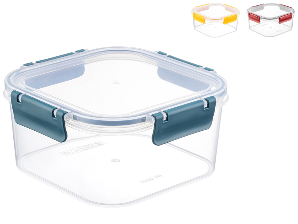 Контейнер Idea Home 00896 Clara Box MIX, квадратный, 1,8л, 8681317008969