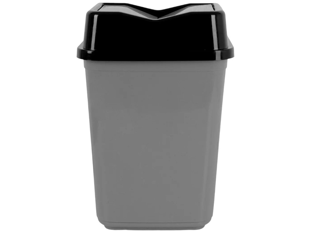 Корзина для мусора Violet House Бабочка, с крышкой, полипропилен, 20л, 30×23×47см, цвет металлик