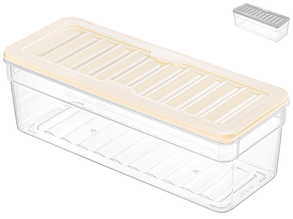 Контейнер прямокутний Idea Home 00985 Deep Fresh Box MIX, 2,47л, 8681317009850