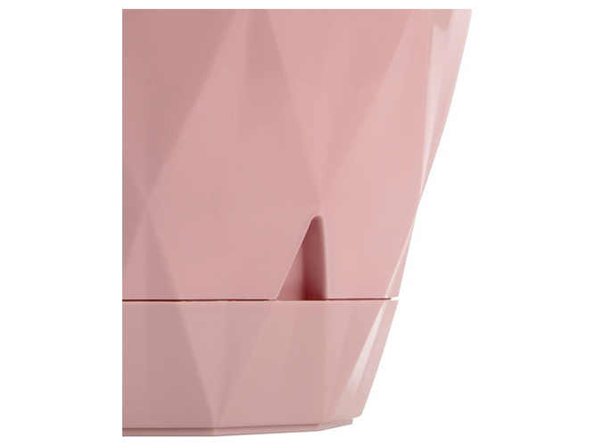 Горщик для квітів Violet House Prizma Powder, з внутрішнім зливом води, 5л, 8690070085995