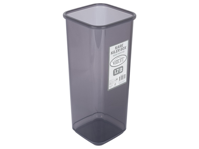 Контейнер для сипучих Violet House 0311 Transparent Black, 1,7л, 8690068596472