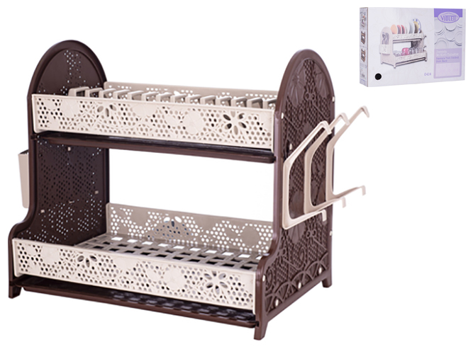 Сушилка для посуды Violet House Ажур Cappuchino, 28х40х38см, 2065589000016