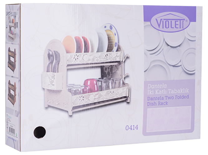 Сушилка для посуды Violet House Ажур Cappuchino, 28х40х38см, 2065589000016