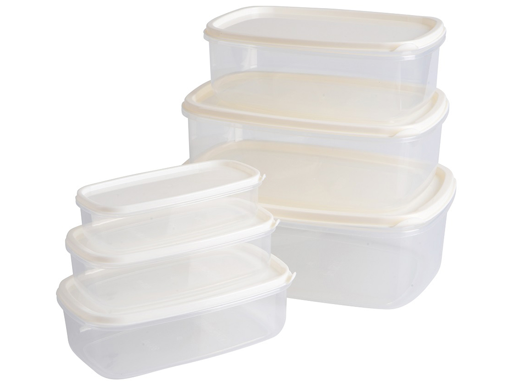 Набір контейнерів Violet House Light Cream (ціна за набір 6шт) 2069313980018