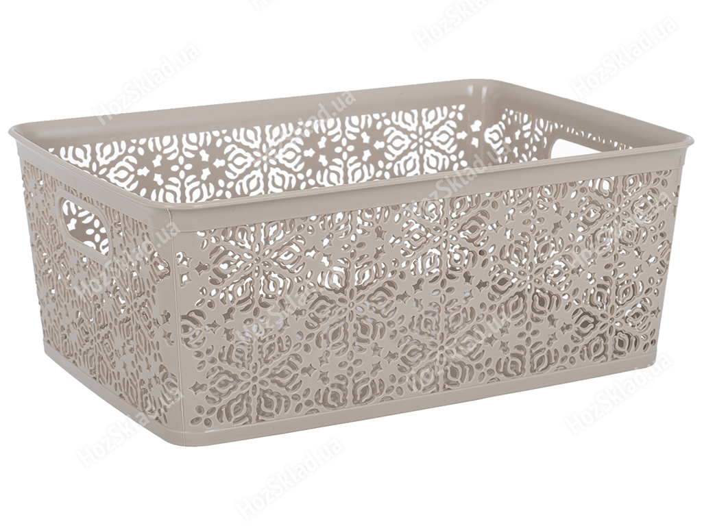 Корзина Violet House 0504 №4 Ажур Cappuchino, без крышки, 14л, 2064815850012
