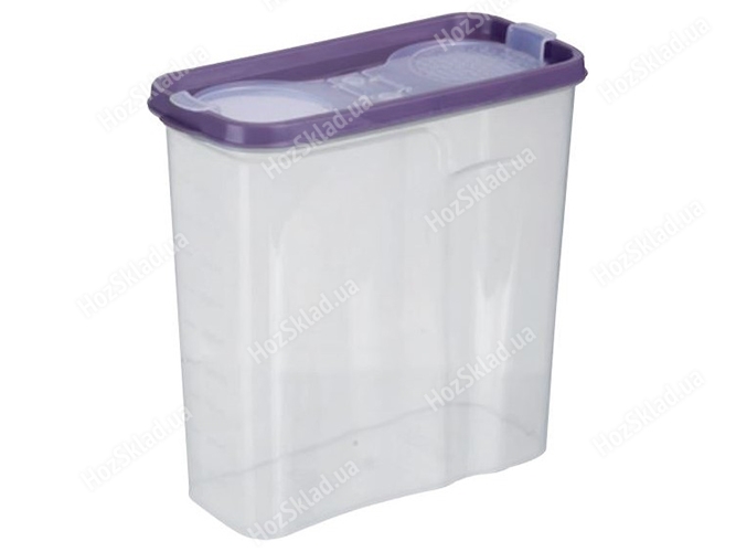 Контейнер пластиковый Violet House 0551 Transparent для сыпучих, 2,5л, 8690067685535