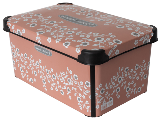 Контейнер Violet House Decor Powder Flower, 10л, 8690068326390