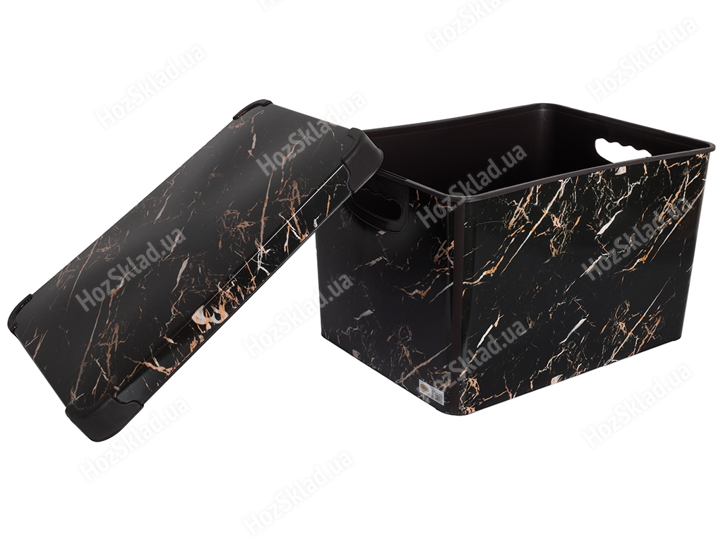 Контейнер Violet House Decor Marble Black, 20л, 8690066733558