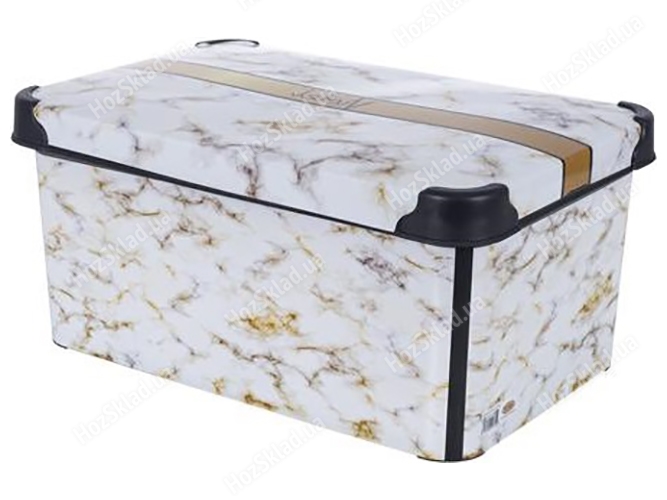 Контейнер Violet House Decor Marble White, 20л, 8690068326406