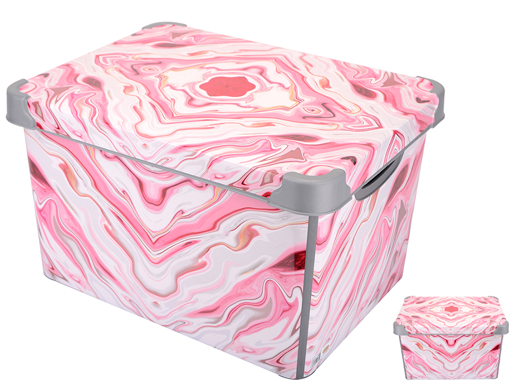 Контейнер Violet House Decor Red Murble, 20л, 8690066591080